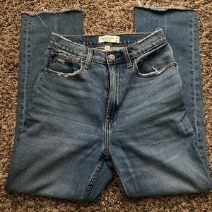 Abercrombie and Fitch Curve Love Straight leg jeans